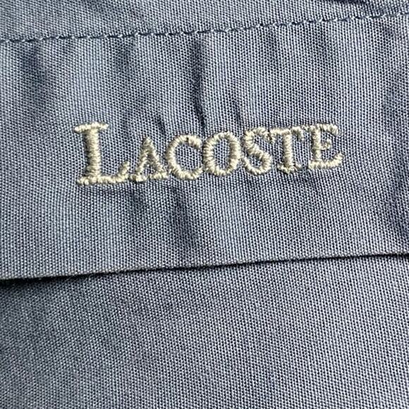 Lacoste Blue Button Down Dress Shirt - Tailored Fit - Size 43 - Picture 13 of 15